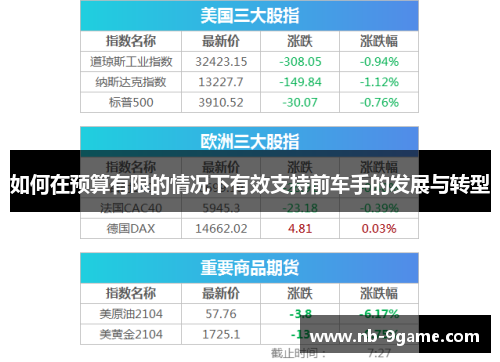 如何在预算有限的情况下有效支持前车手的发展与转型